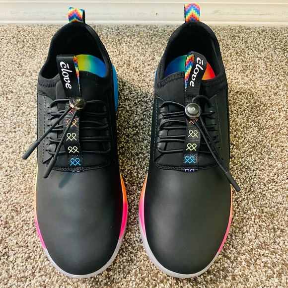 Clove | Shoes | New Clove Limited Edition Black Rainbow Soul Nursing Sneakers | Poshmark